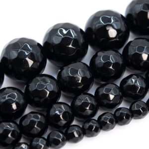 Black Agate Beads Grade AAA Genuine Natural Gemstone Micro Faceted Round Loose Beads 6MM 8MM 10MM Bulk Lot Options Black Agate Beads Grade AAA Genuine Natural Gemstone Micro Faceted Round Loose Beads 6MM 8MM 10MM Bulk Lot Options