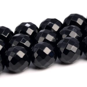 Black Agate Beads Grade AAA Genuine Natural Gemstone Micro Faceted Round Loose Beads 8MM 10MM Bulk Lot Options Black Agate Beads Grade AAA Genuine Natural Gemstone Micro Faceted Round Loose Beads 8MM 10MM Bulk Lot Options