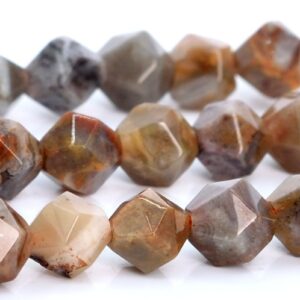 Crazy Lace Agate Beads Star Cut Faceted Grade AAA Genuine Natural Gemstone Loose Beads 5-6MM 7-8MM 9-10MM Bulk Lot Options