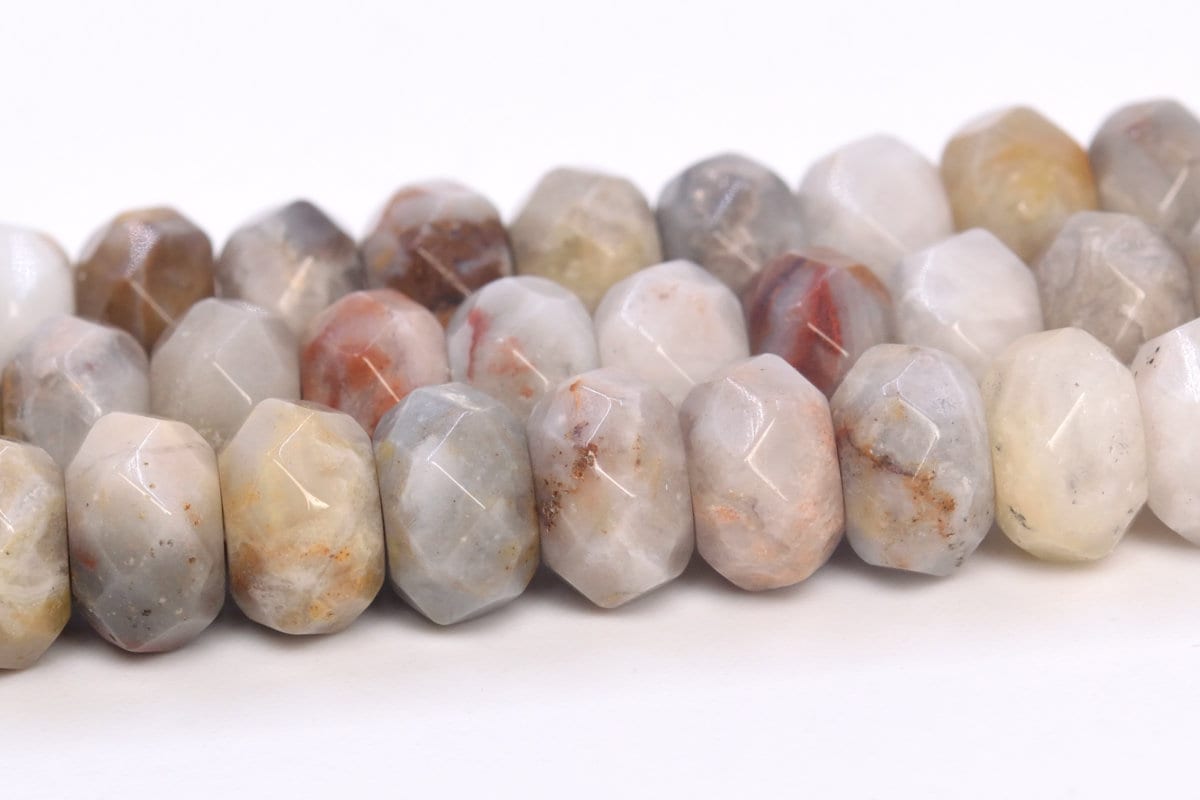 Crazy Lace Agate Beads Grade Aaa Genuine Natural Gemstone Faceted Rondelle Loose Beads 6mm 8mm Bulk Lot Options