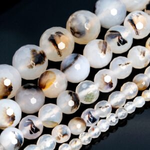 Flower Agate Beads Micro Faceted Round Loose Beads Grade Aaa Genuine Natural Gemstone 6mm 8mm 10mm 12mm Bulk Lot Options