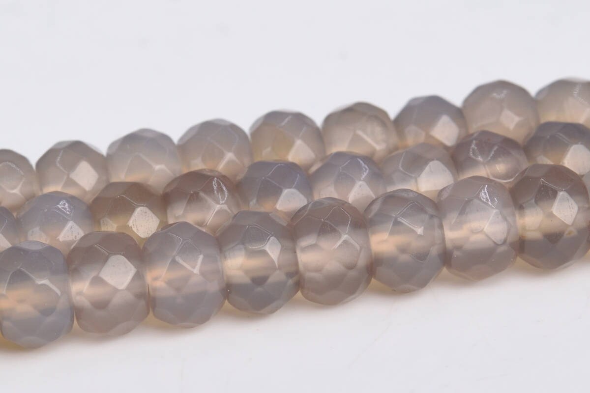 Gray Agate Beads Grade Aaa Genuine Natural Gemstone Faceted Rondelle Loose Beads 6mm 8mm Bulk Lot Options Gray Agate Beads Grade Aaa Genuine Natural Gemstone Faceted Rondelle Loose Beads 6mm 8mm Bulk Lot Options