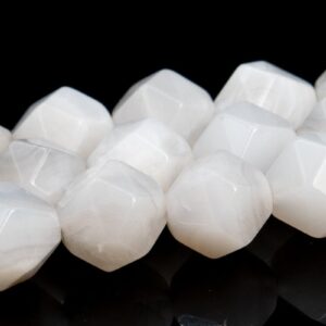 White Crazy Lace Agate Beads Star Cut Faceted Genuine Natural Grade Aaa Gemstone Loose Beads 6mm 8mm 10mm Bulk Lot Options