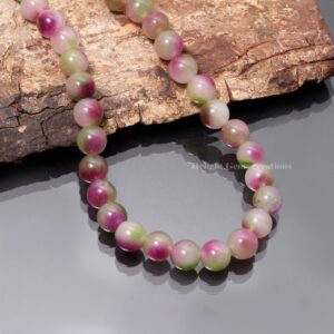 10mm Candy Agate Beaded Necklace, Smooth Round Gemstone, 15-24 Inch 10mm Candy Agate Beaded Necklace, Smooth Round Gemstone, 15-24 Inch
