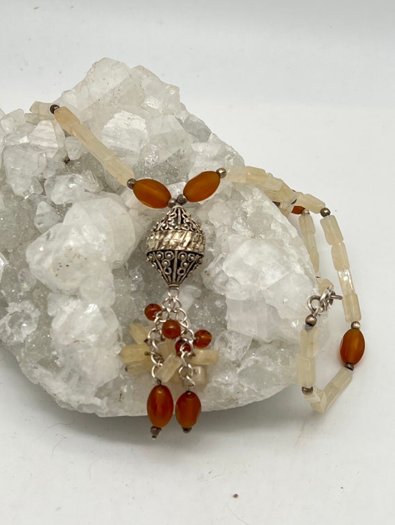 Agate Beaded Necklace