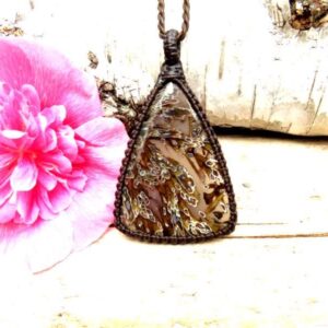 Christmas Gift Ideas, Turkish Agate Macrame Necklace, Agate Necklace, Agate Gemstone, Rare Agates, Gift Ideas For The Rock Collector