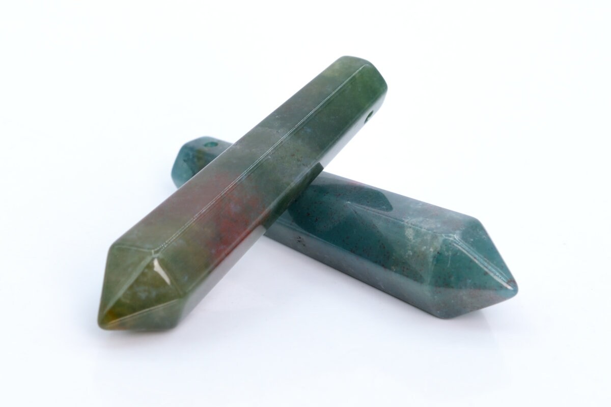 1 Pcs 52x8mm - 52x12mm Indian Agate Beads Healing Hexagonal Pointed Grade Aaa Genuine Natural Beads Bulk Lot 1,3,5,10 And 50 (106063-1816) 1 Pcs 52x8mm - 52x12mm Indian Agate Beads Healing Hexagonal Pointed Grade Aaa Genuine Natural Beads Bulk Lot 1,3,5,10 And 50 (106063-1816)