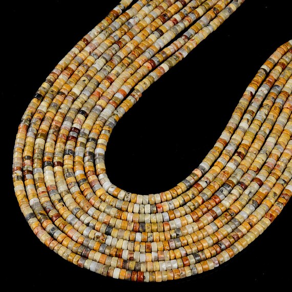 4x2mm Crazy Lace Agate Gemstone Heishi Discs Beads Loose Beads Bulk Lot 1,2,6,12 And 50 (p16) 4x2mm Crazy Lace Agate Gemstone Heishi Discs Beads Loose Beads Bulk Lot 1,2,6,12 And 50 (p16)