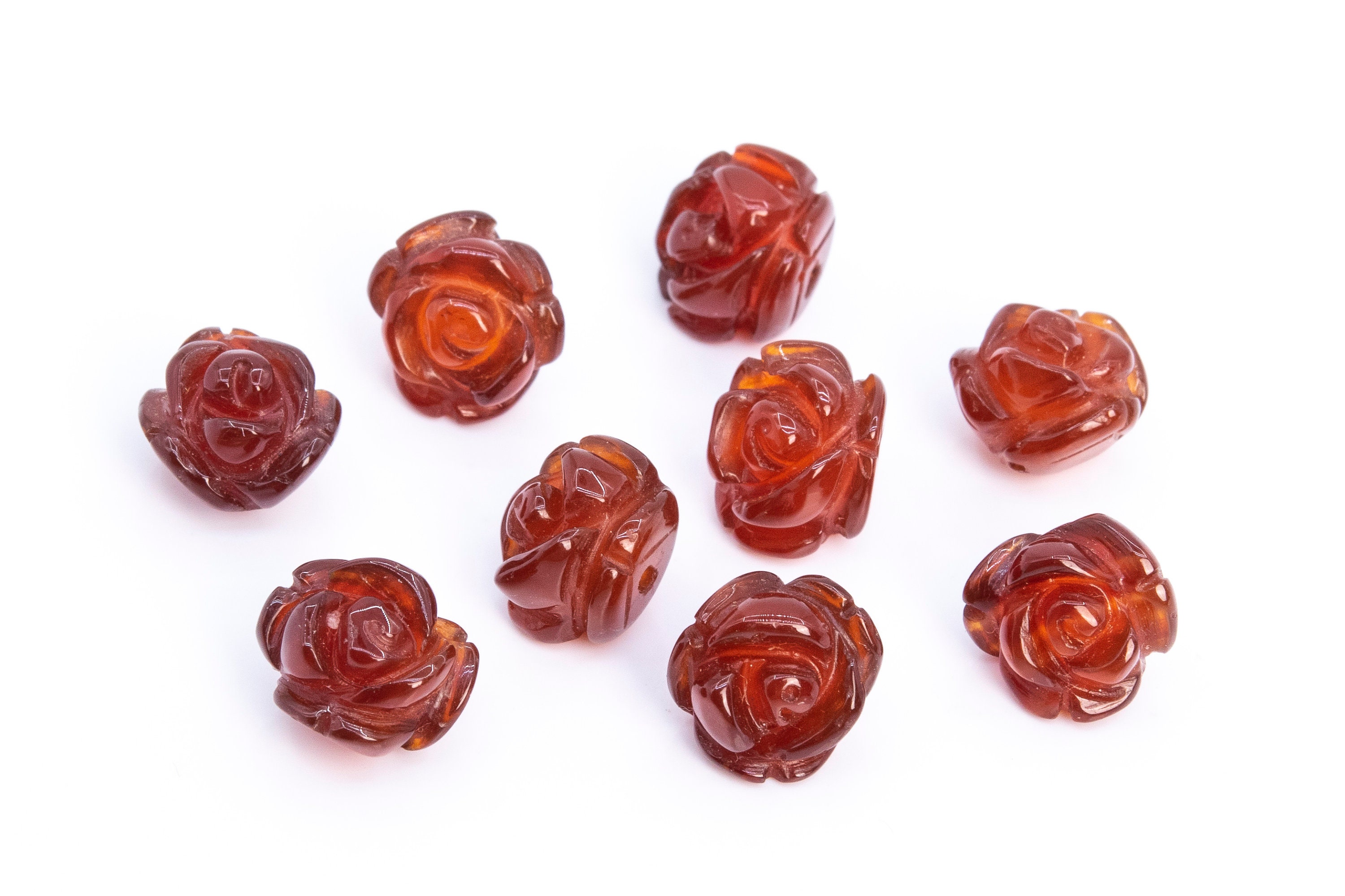 5 Beads Red Agate Handcrafted Beads Rose Carved Flower Gemstone 8mm 10mm 12mm 14mm Bulk Lot Options 5 Beads Red Agate Handcrafted Beads Rose Carved Flower Gemstone 8mm 10mm 12mm 14mm Bulk Lot Options