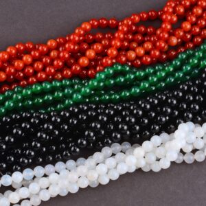 Natural Agate Stone Beads for DIY Jewelry Making AAAAA Grade Genuine Semi Precious Stone Lots Online Wholesale (Color Heated)