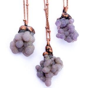 Grape Agate Necklace | Agate Jewelry | Agate Pendant Necklace | Agate Necklace | Natural Agate Jewelry | Agate Cluster