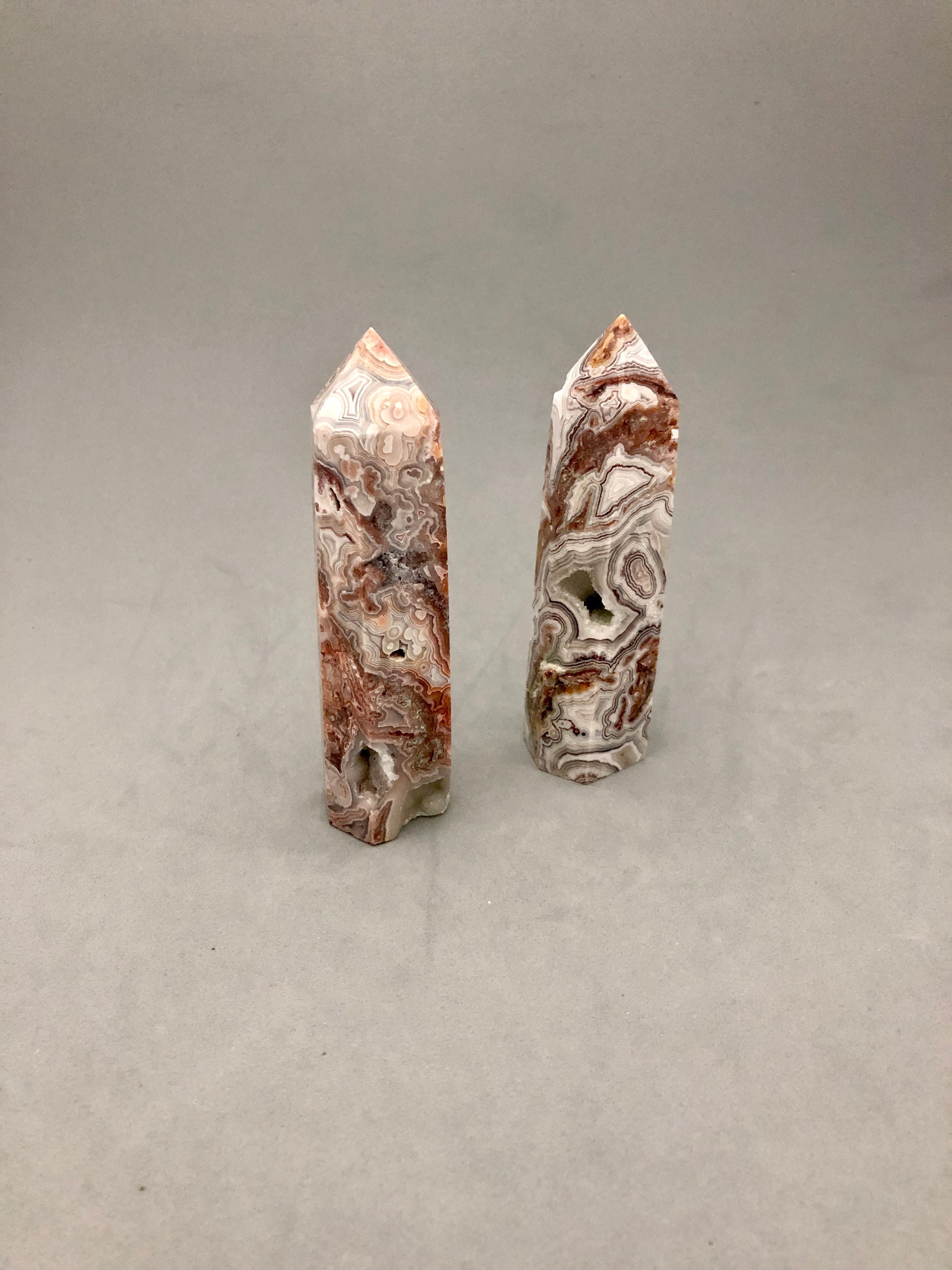 Crazy Lace Druzy Agate Point For Crystal Collections, Crystal Magic, Crystal Grids, Protection, Harmony, Increased Self Esteem, Joyfulness