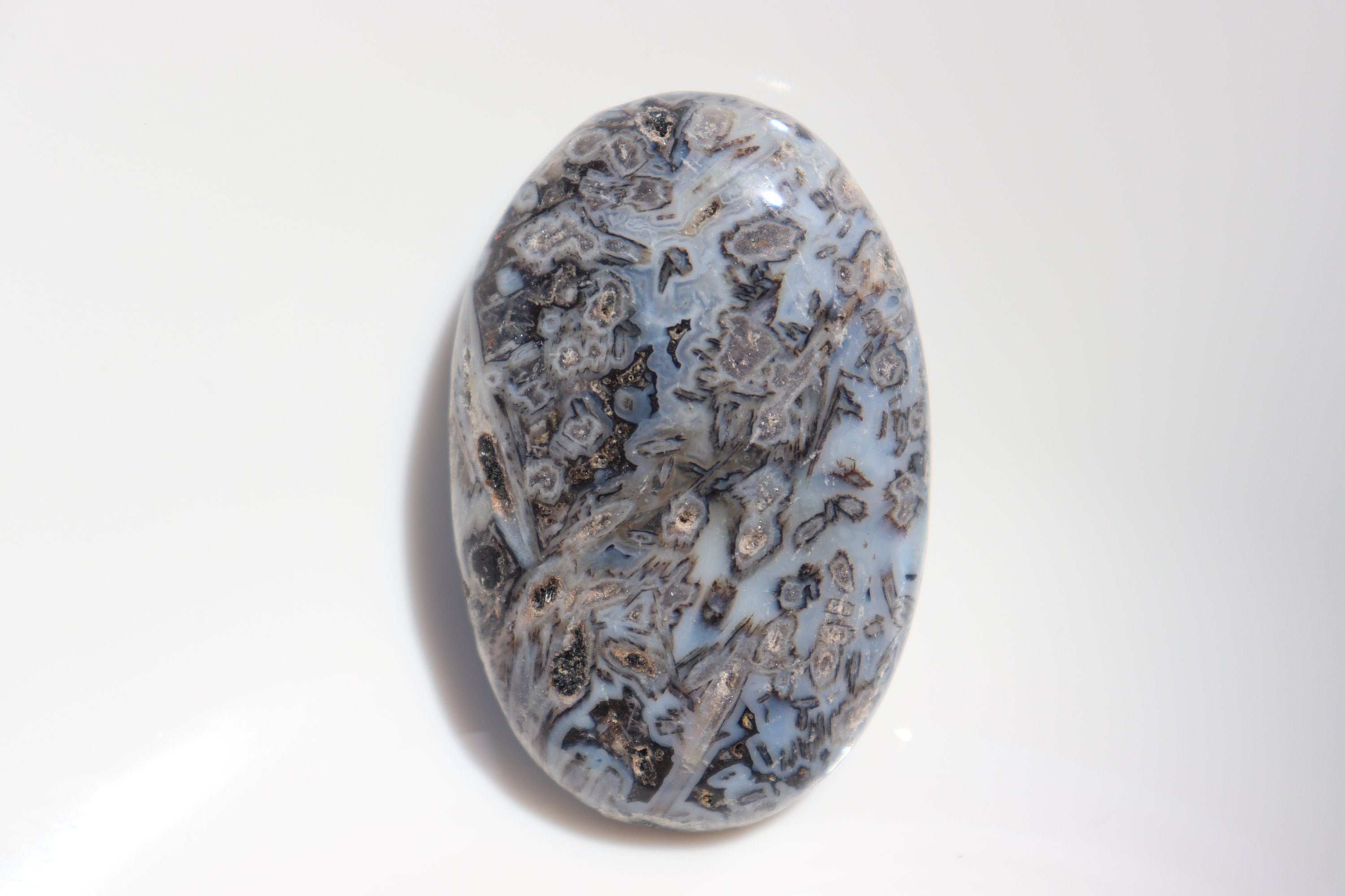 Natural Turkish Stick Agate Palm Stone, Crystal, Gemstone, Palm Stone, Pocket Stone, Healing Stone, Turkish Agate Stone.