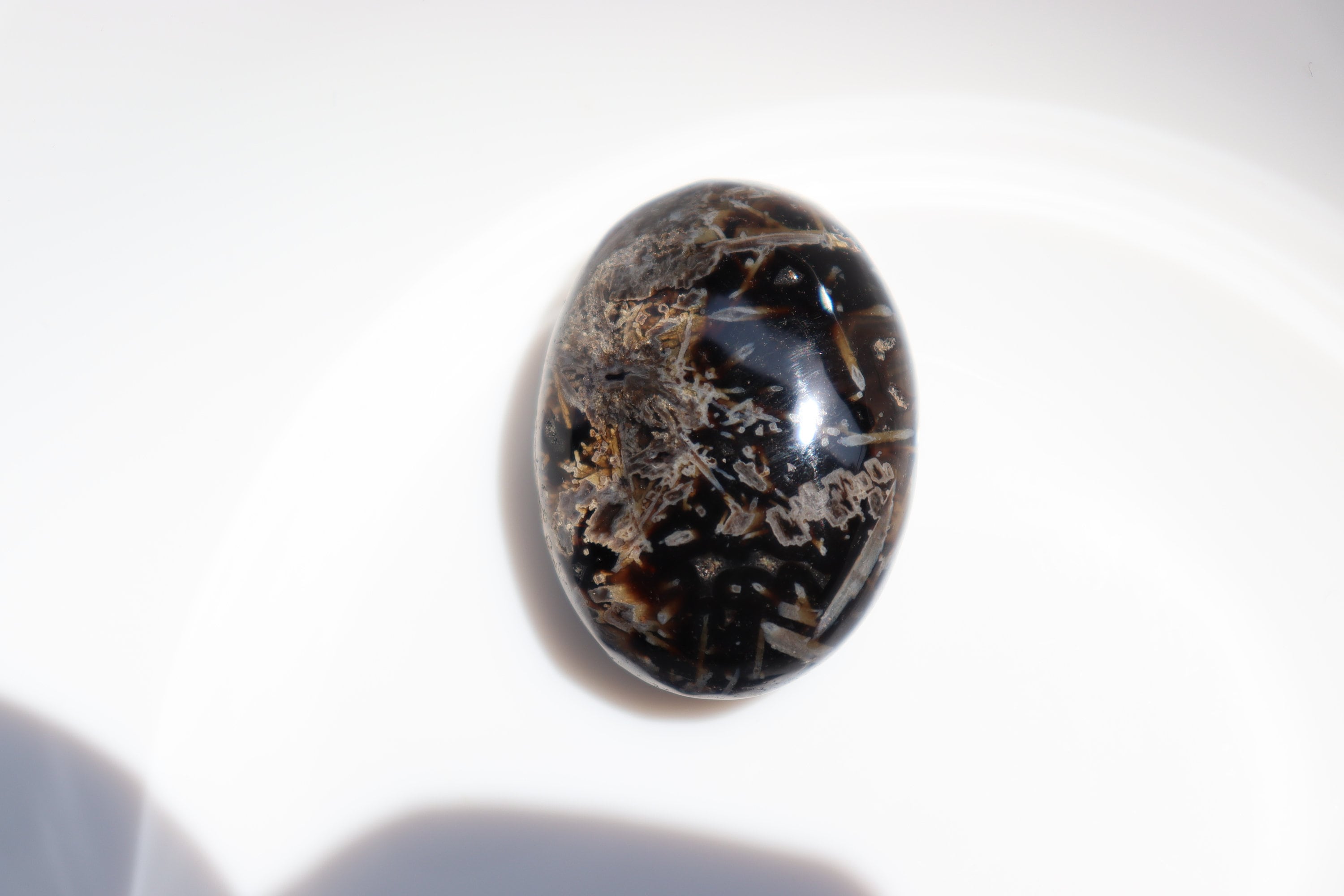 Natural Turkish Stick Agate Palm Stone, Crystal, Gemstone, Palm Stone, Pocket Stone, Healing Stone, Turkish Agate Stone.