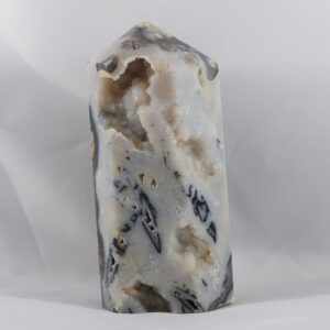 Super Druzy Brown & White Agate Tower