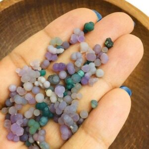 10g Mini Grape Agate Lot: Raw Purple Crystal Gemstone (100-150 Pieces)