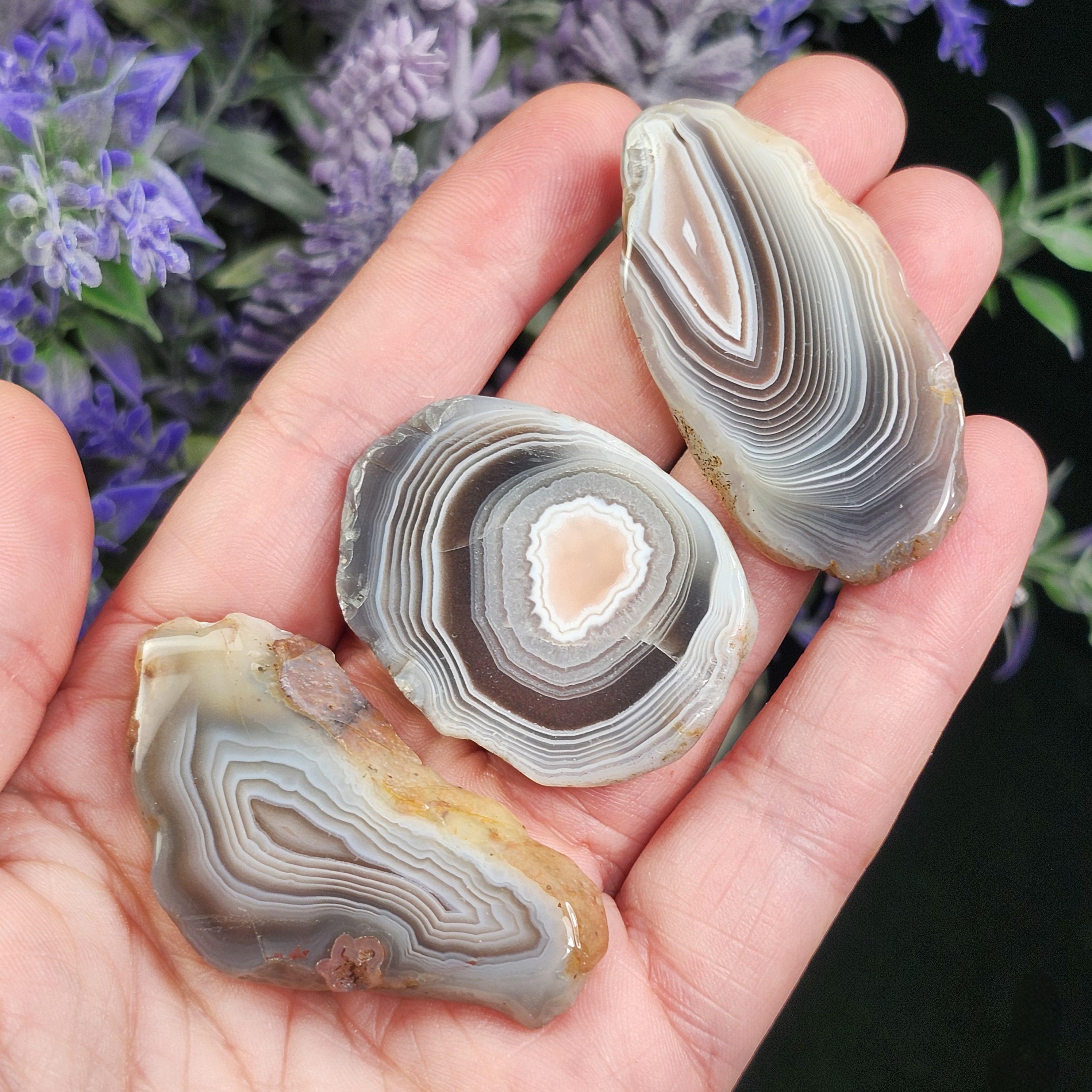 Botswana Agate Crystal - Botswana Agate Stone - Banded Agate - Polished Agate - Agate Slice - Botswana Agate Specimen - Agate Crystal