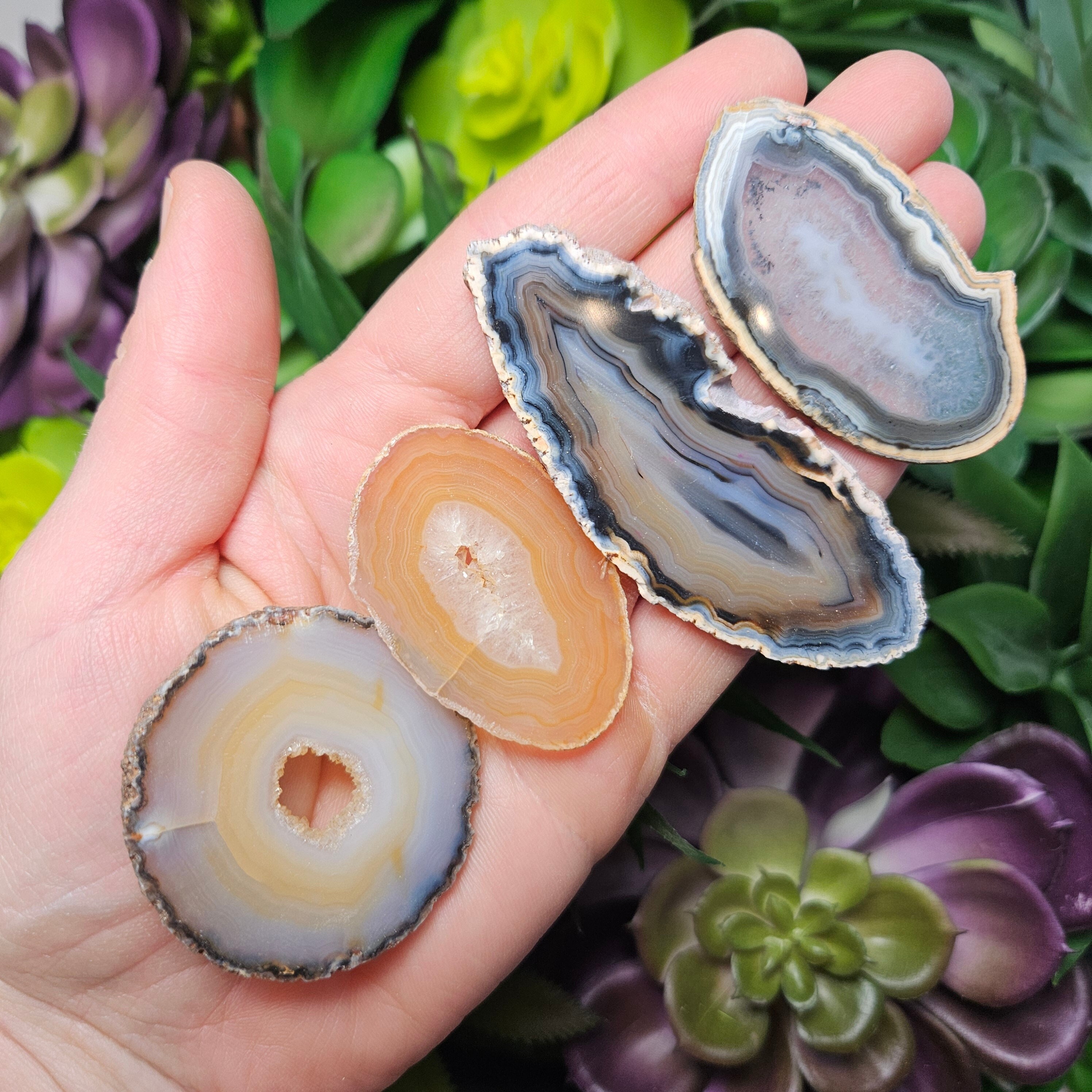 Geode Slice - Agate Slice - Agate Geode Slice - Geode Agate - Agate Crystal - Brown Agate - Agate Slice Large - Brown Agate Stone