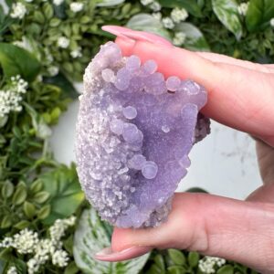 Grape Agate | 46g | - #3 (raw Purple Crystal Specimen, Crown Chakra, Healing Stone, Intuition)