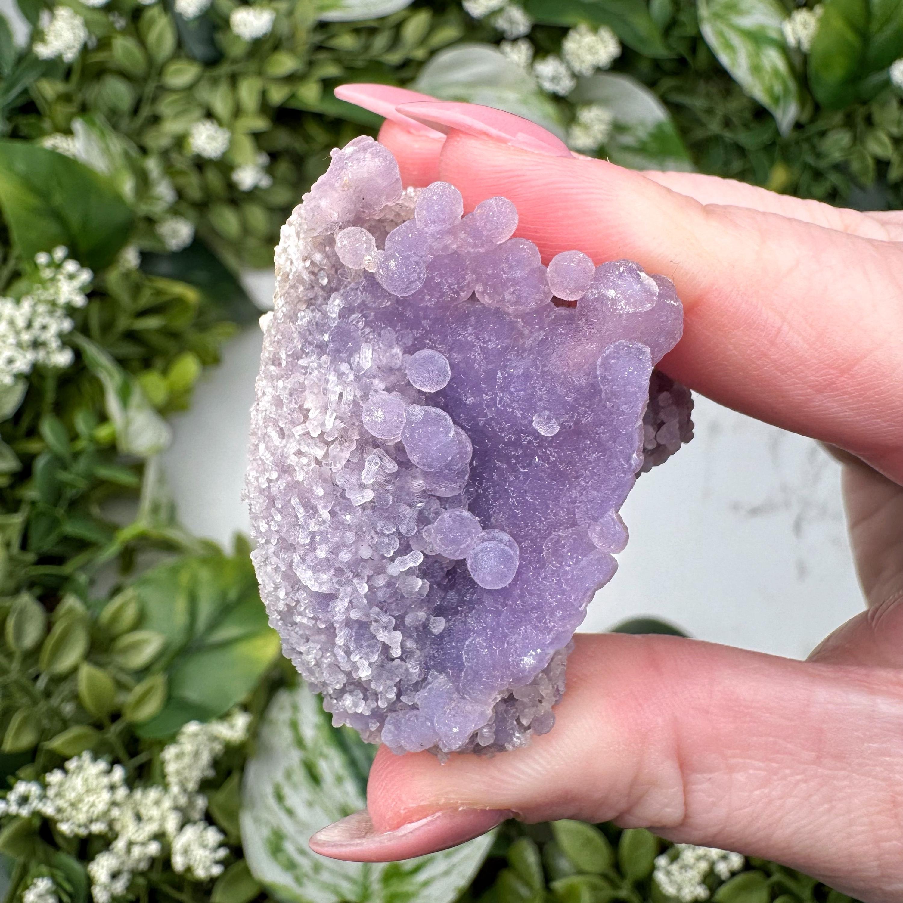 Grape Agate | 46g | - #3 (raw Purple Crystal Specimen, Crown Chakra, Healing Stone, Intuition)