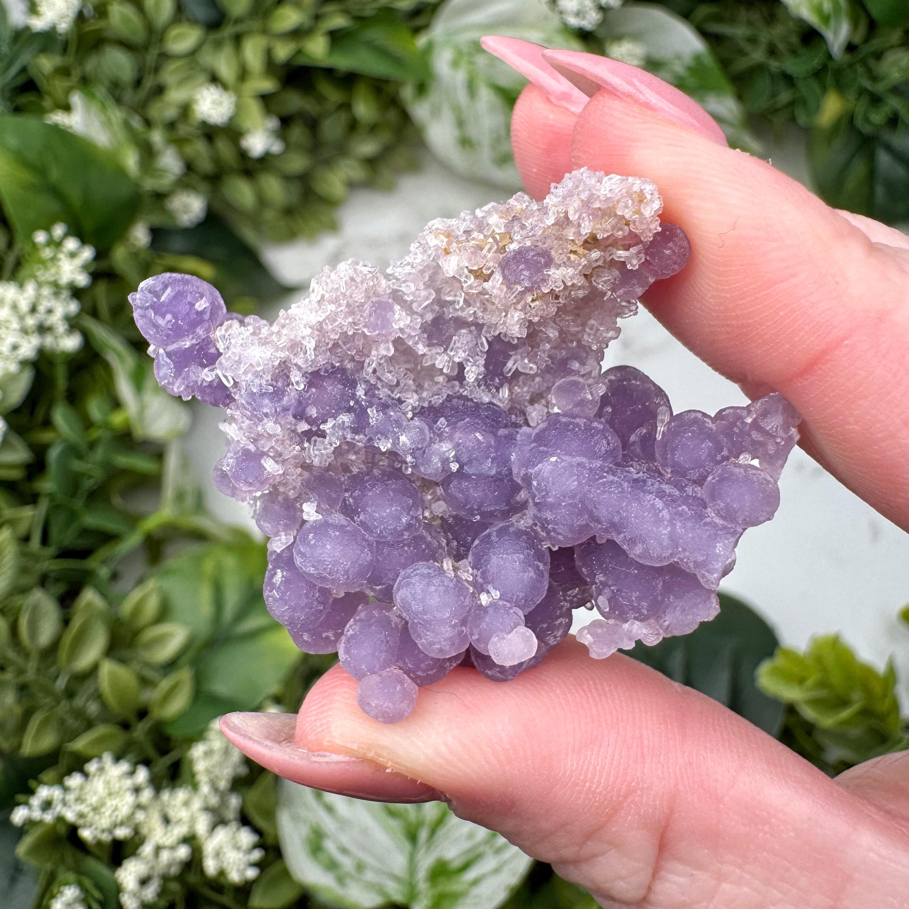 Grape Agate | 12g | - #5 (raw Purple Crystal Specimen, Crown Chakra, Healing Stone, Intuition)