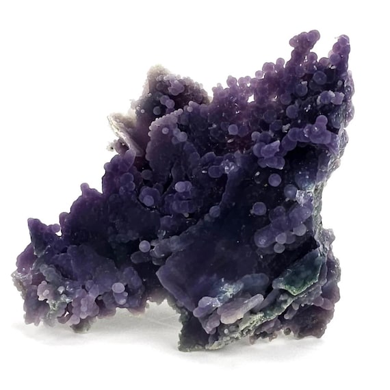 Grape Agate Crystal Cluster, A+ Deep Purple Chalcedony, Rare Raw Natural Botryoidal Mineral Specimen, Sculpture Collector Stone Indonesia