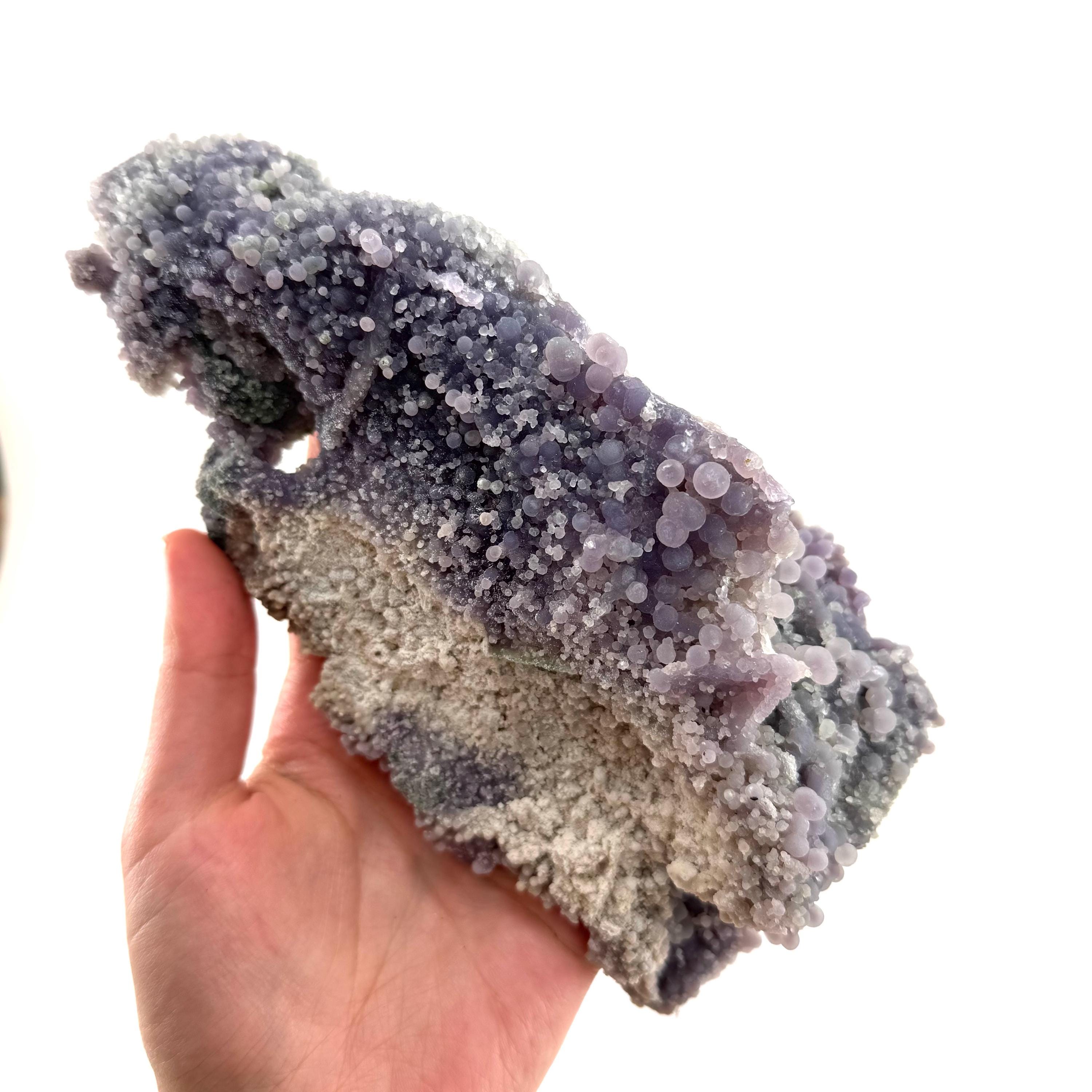 Grape Agate Crystal Specimen | Indonesian Purple Botryoidal Chalcedony