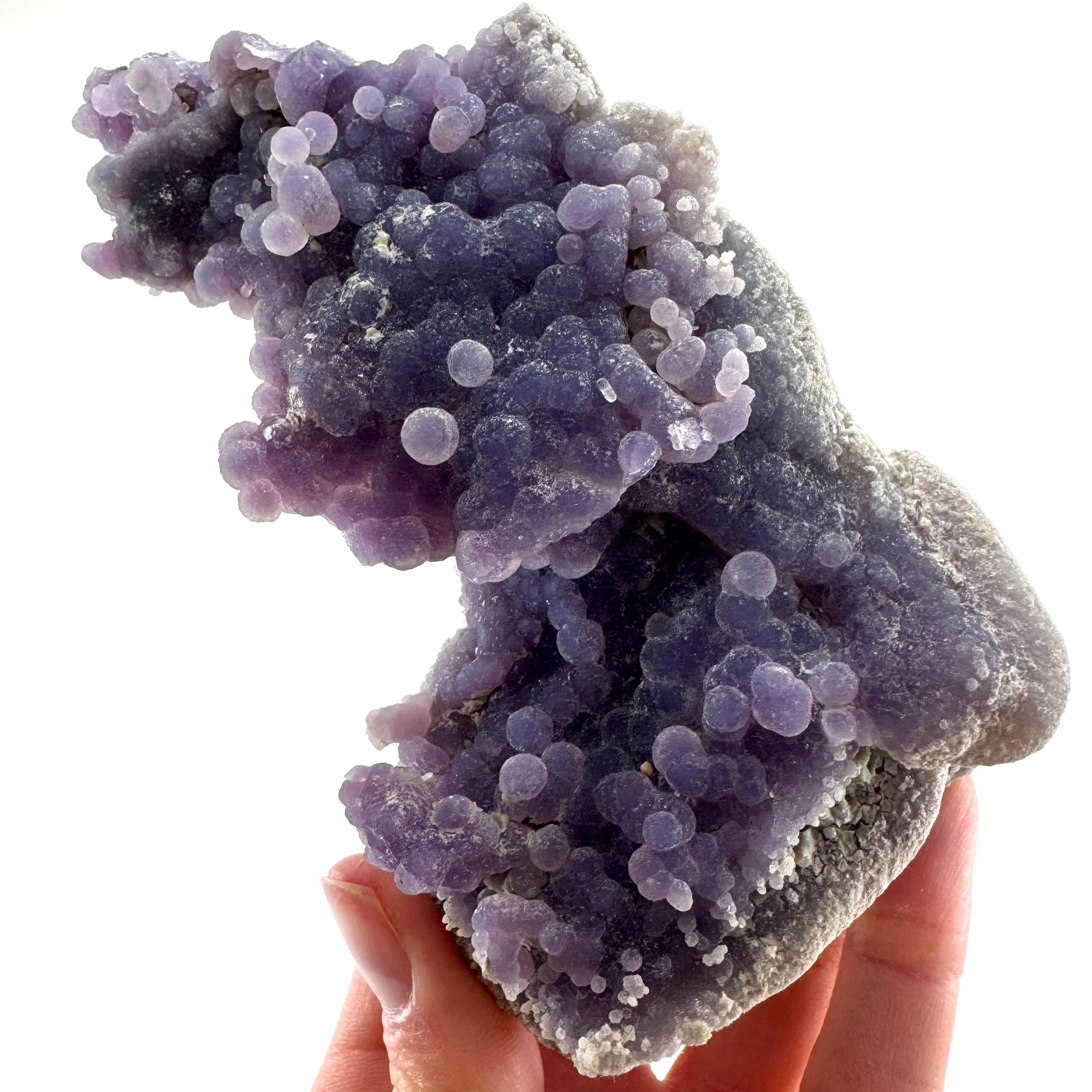 Grape Agate Crystal Specimen | Indonesian Botryoidal Chalcedony