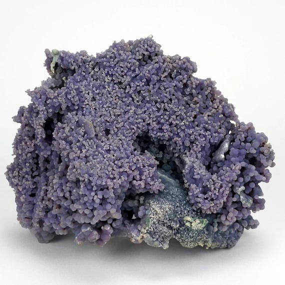 Large Grape Agate Crystal Cluster, 6 Lb Rare Purple Blue Green Chalcedony, Sparkling Raw Botryoidal Formations, Natural Collector Gemstone