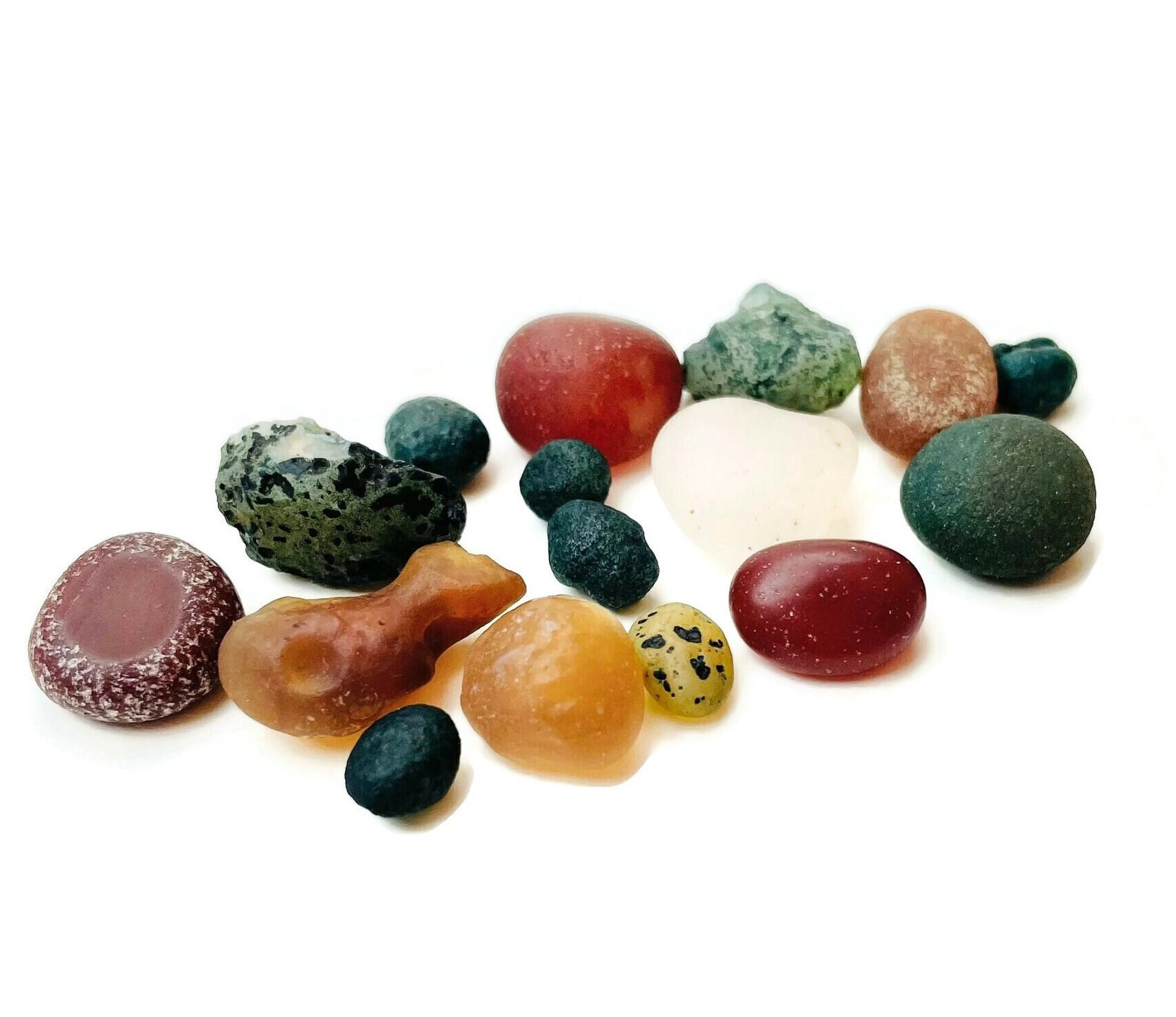 Mini Gobi Agate Lot (30g): Raw Chalcedony Crystal, Mongolia Gemstone