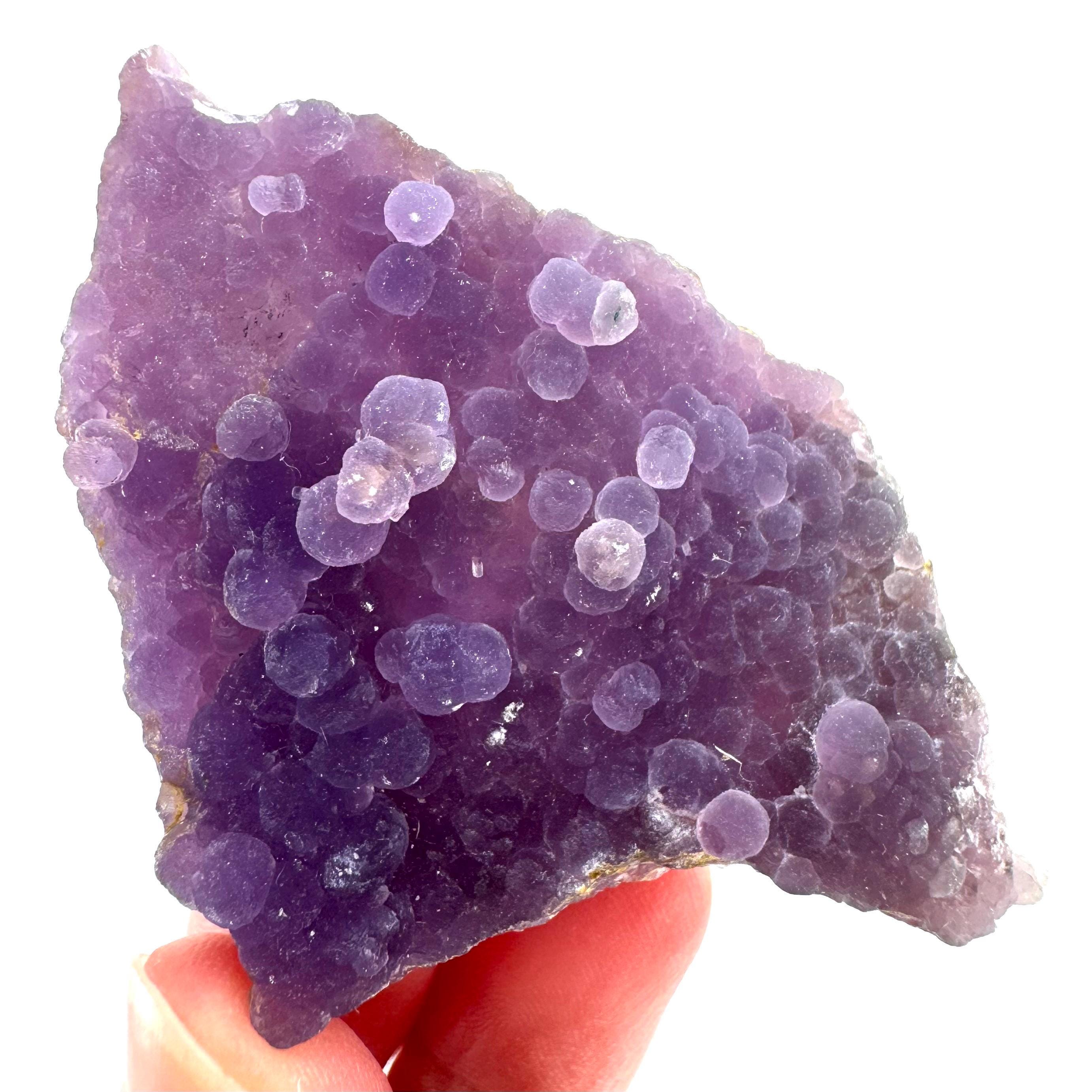 Purple Grape Agate | Botryoidal Crystal Cluster, Mineral Specimen From Indonesia
