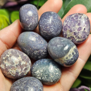 Purple Grape Agate Specimen: Indonesian Polished Grape Crystal