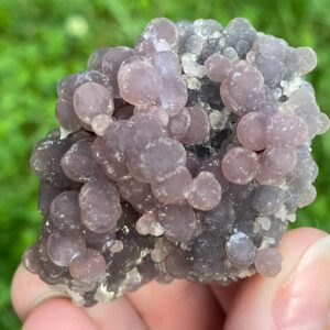 Sparkly Purple Grape Agate Cluster, Botryoidal Chalcedony Druzy, Home Decor #15