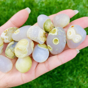 White Gobi Eye Agate (1) Xl Raw Agate Stone, Mongolia Agate, Gobi Desert Agate, Raw Crystal, Rough Gemstone - Rare Chinese Agate
