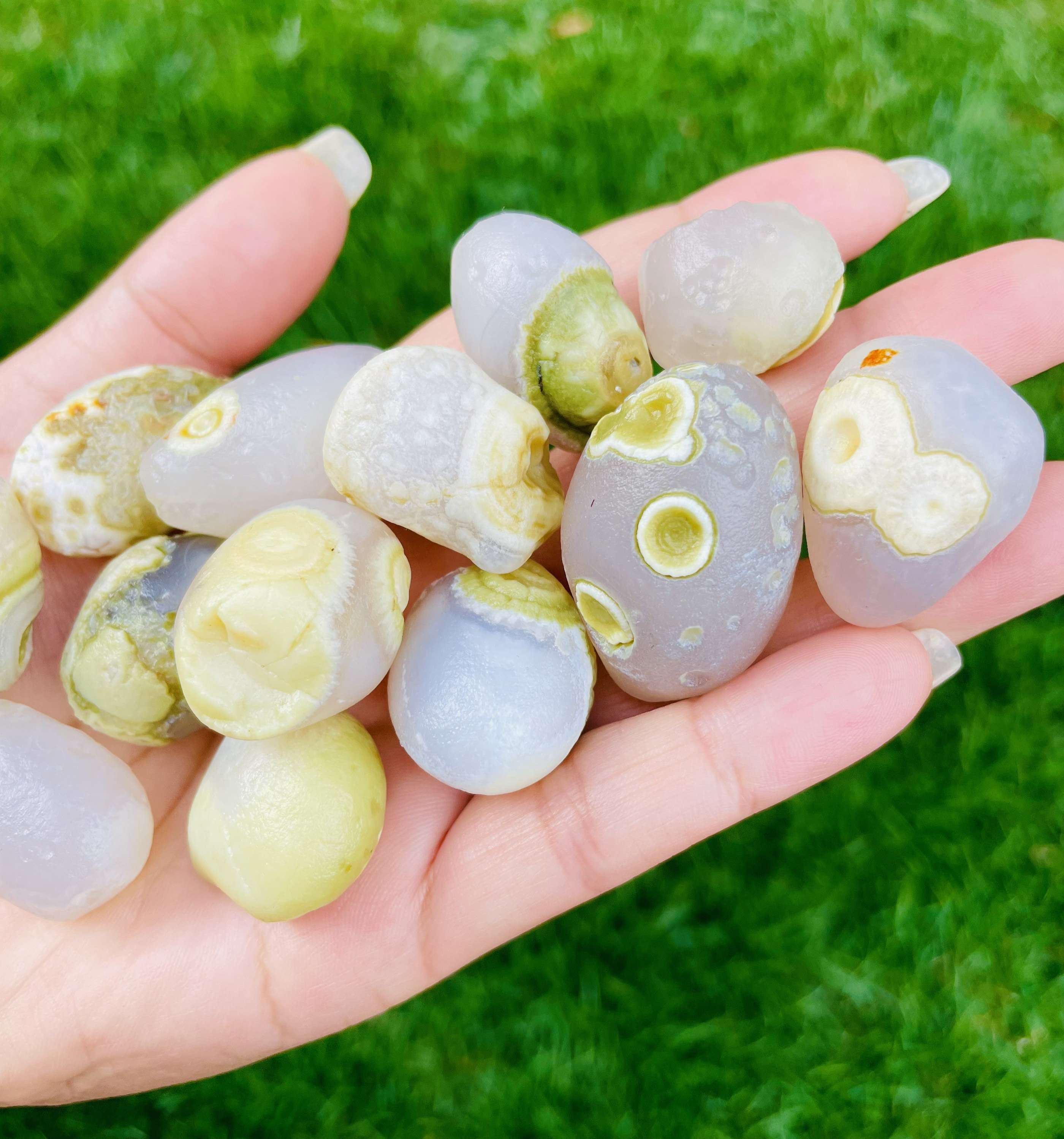 White Gobi Eye Agate (1) Xl Raw Agate Stone, Mongolia Agate, Gobi Desert Agate, Raw Crystal, Rough Gemstone - Rare Chinese Agate