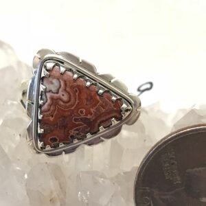 Crazy Lace Agate Ring Size 9