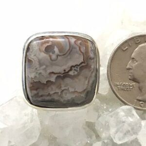 Crazy Lace Agate Ring, Size 8