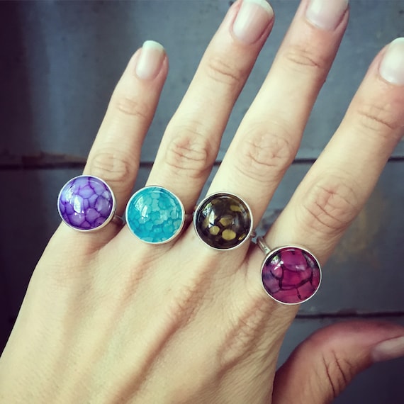 Dragon Agate Sterling Silver Ring | Choose Your Stone | Agate Ring | Game Of Thrones | Dragon Ring | Gifts For Her | Boho | Rocker | Edgy