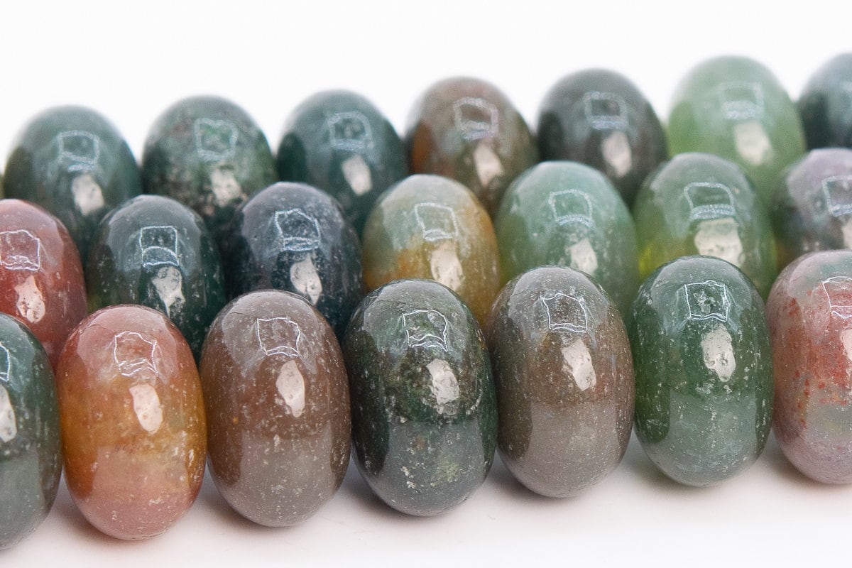 10x6mm Multicolor Indian Agate Beads Grade Aaa Genuine Natural Gemstone Rondelle Loose Beads 15" / 7.5" Bulk Lot Options (110711) 10x6mm Multicolor Indian Agate Beads Grade Aaa Genuine Natural Gemstone Rondelle Loose Beads 15" / 7.5" Bulk Lot Options (110711)