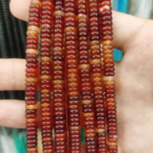 2x6mm Agate Rondelle Beads,abacus Agate Beads,whell Beads,flat Beads, Spacer Beads Wholesale Supply,one Strand 15",rondelle Beads