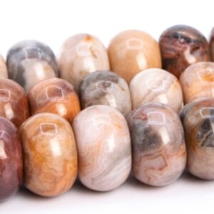 Red Crazy Lace Agate Beads Genuine Natural Grade AAA Gemstone Rondelle Loose Beads 6MM 8x5MM Bulk Lot Options
