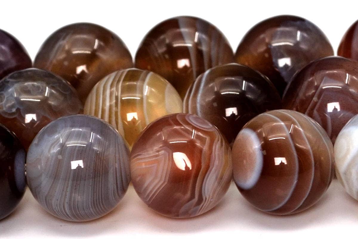 10mm Botswana Agate Beads Grade Aaa Genuine Natural Gemstone Full Strand Round Loose Beads 15" / 7.5" Bulk Lot Options (101910)