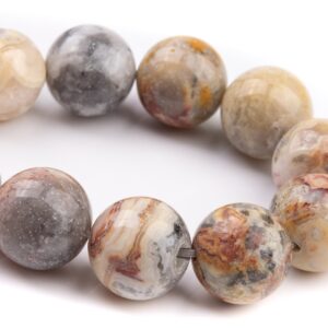 15-16MM Crazy Lace Agate Beads Grade AAA Natural Gemstone Quarter Strand Round Loose Beads 4" BULK LOT 1,3,5,10 and 50 (103520hf-916)