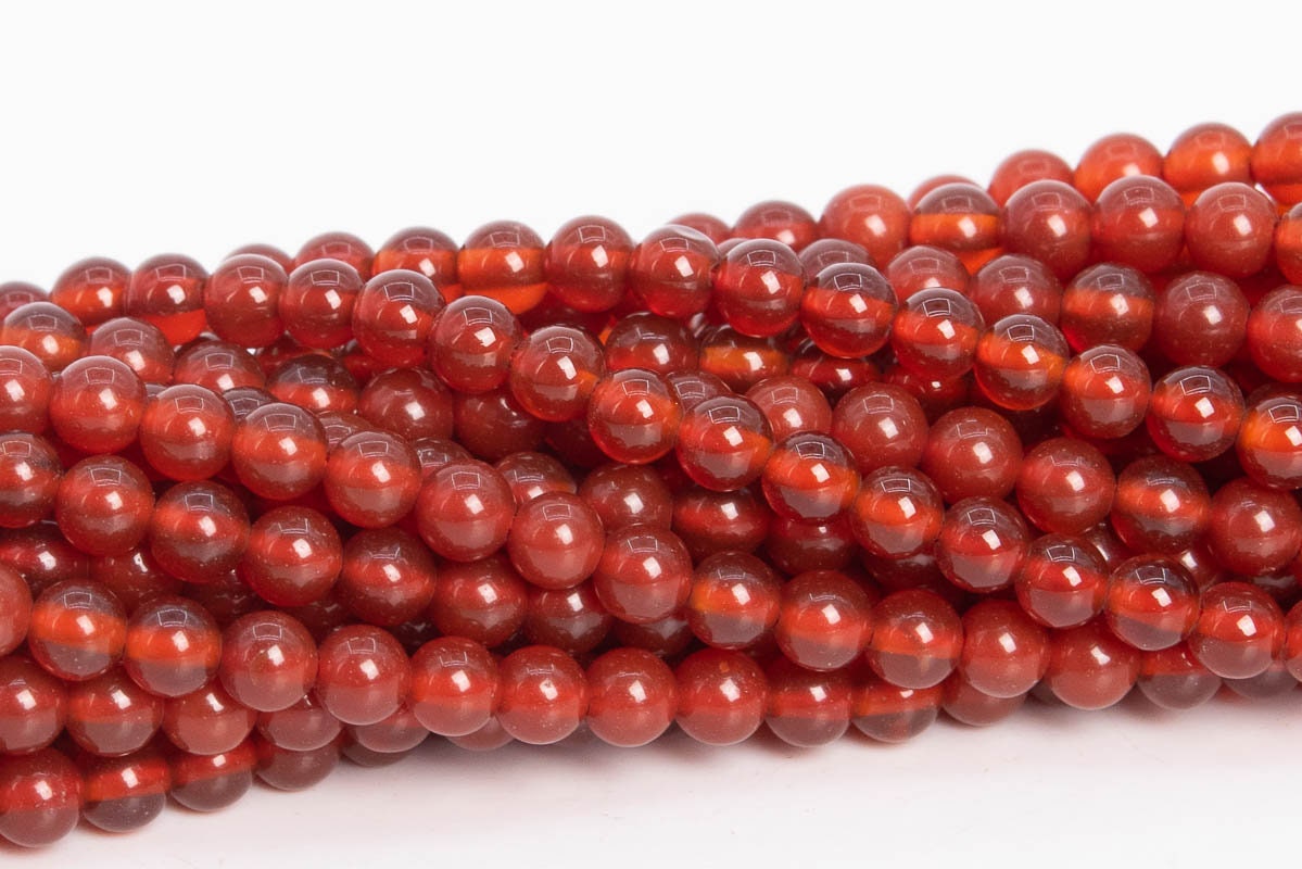 3mm Red Agate Beads Grade Aaa Natural Full Strand Round Loose Beads 15.5" Bulk Lot Options (110788-3249)