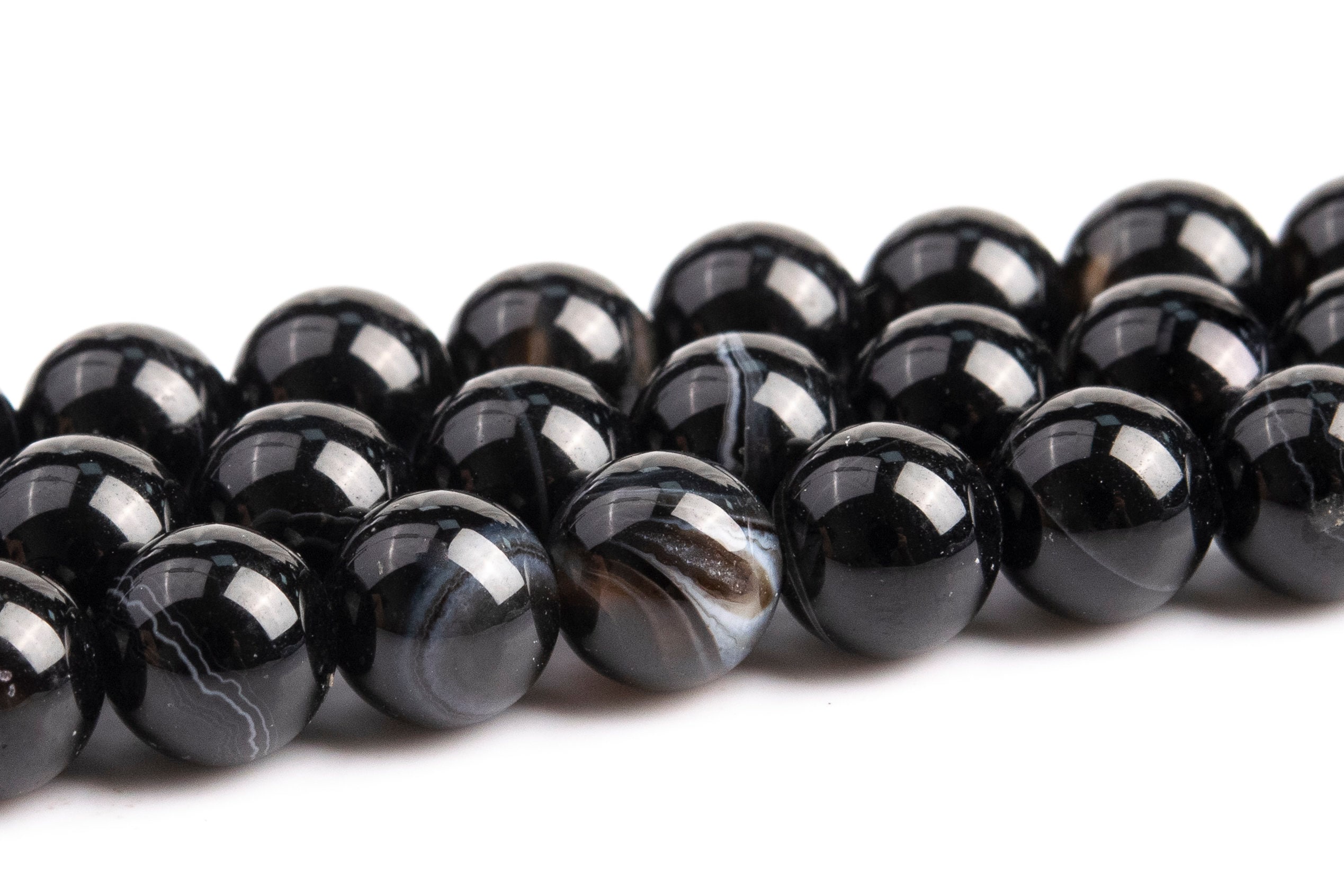 Black Striped Agate Beads Grade Aaa Genuine Natural Gemstone Round Loose Beads 4mm 6mm 8mm 10mm 12mm Bulk Lot Options Black Striped Agate Beads Grade Aaa Genuine Natural Gemstone Round Loose Beads 4mm 6mm 8mm 10mm 12mm Bulk Lot Options