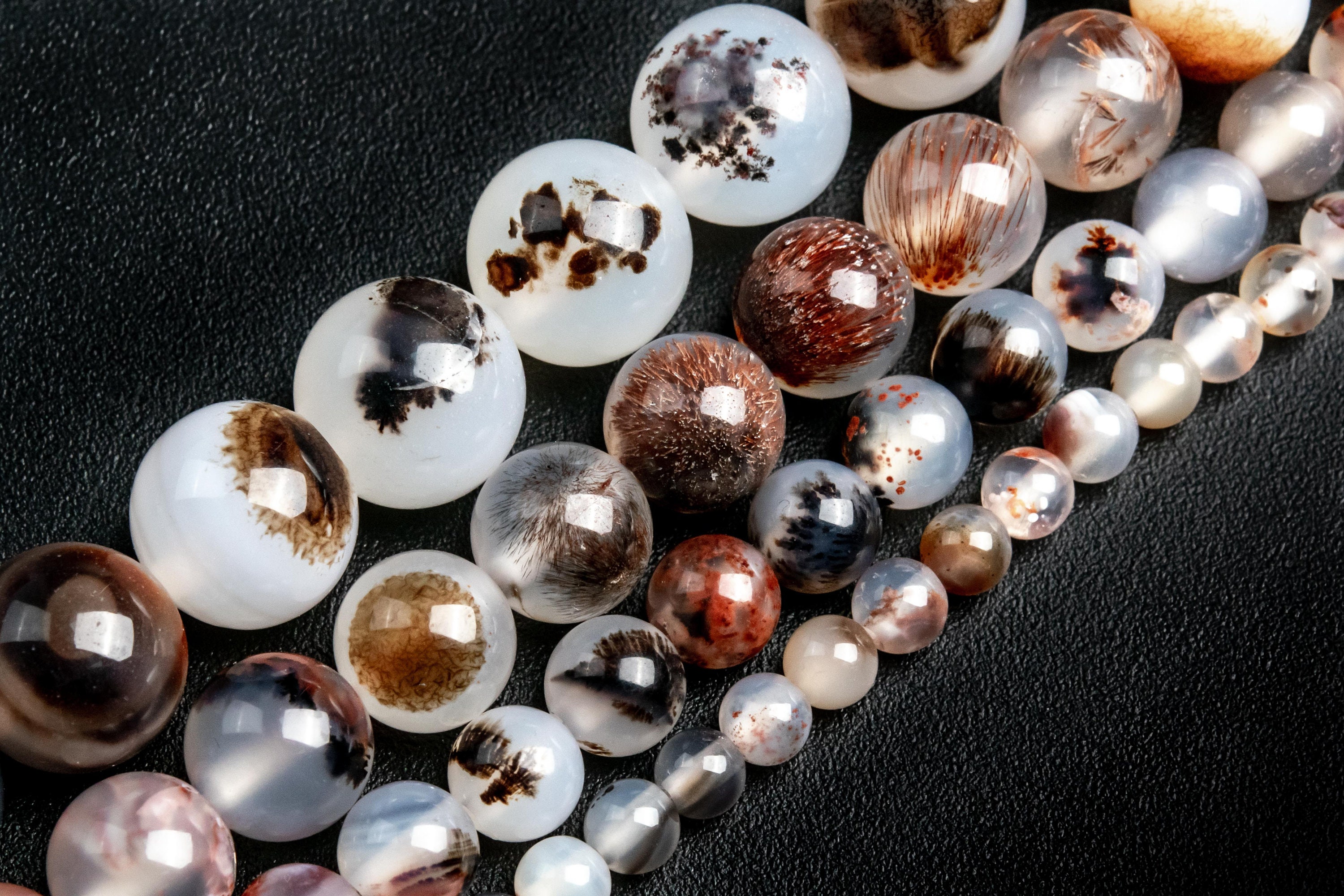 Flower Agate Beads Grade Aaa Genuine Natural Gemstone Round Loose Beads 4mm 6mm 8mm 10mm 12mm Bulk Lot Options