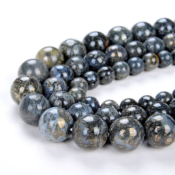 Rare Nipomo Marcasite Agate Gemstone Grade Aaa Round 6mm 8mm 10mm Loose Beads Bulk Lot 1,2,6,12 And 50 (d14) Rare Nipomo Marcasite Agate Gemstone Grade Aaa Round 6mm 8mm 10mm Loose Beads Bulk Lot 1,2,6,12 And 50 (d14)