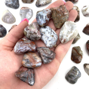 Crazy Lace Agate, Tumbled Crazy Lace, Pattern Crazy Lace, Crazy Lace, T-65
