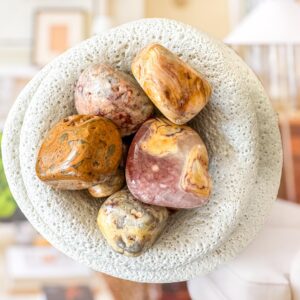 Crazy Lace Agate Tumbled Stone: Mexican Agate For Joy & Chakra Balance
