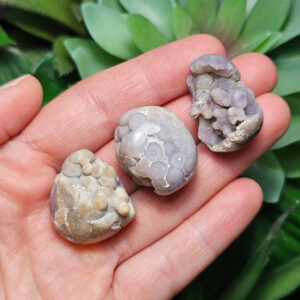 Grape Agate Specimen: B-grade Misfit, Tumbled Purple Chalcedony